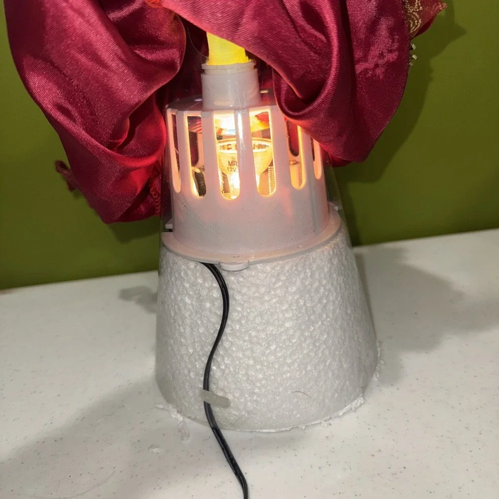 Trim A Home Magical Light Up Angel Fiber Optic Red Christmas Kmart Boxed Tested